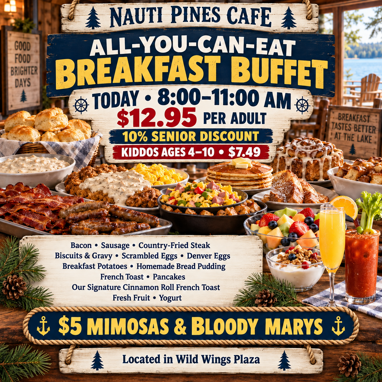 Weekend breakfast buffet special