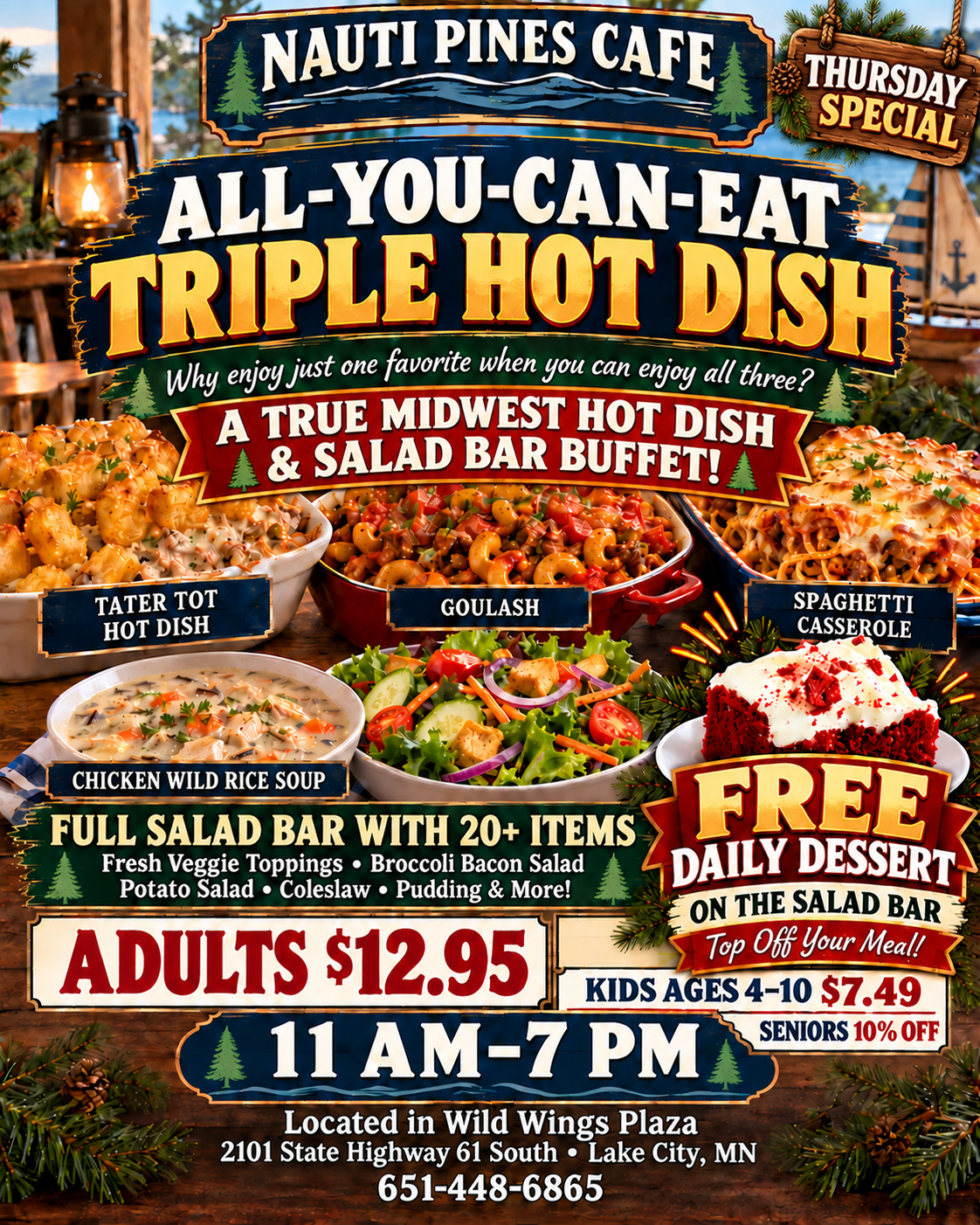 Thursday triple hot dish special