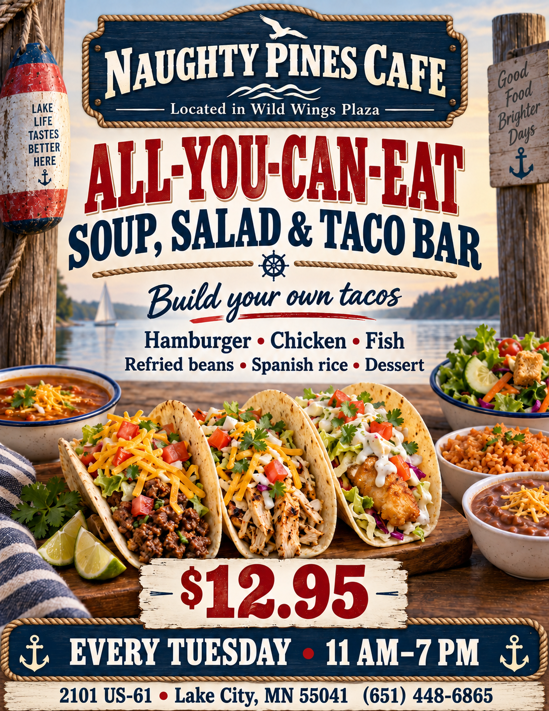 Tuesday all-you-can-eat taco bar special
